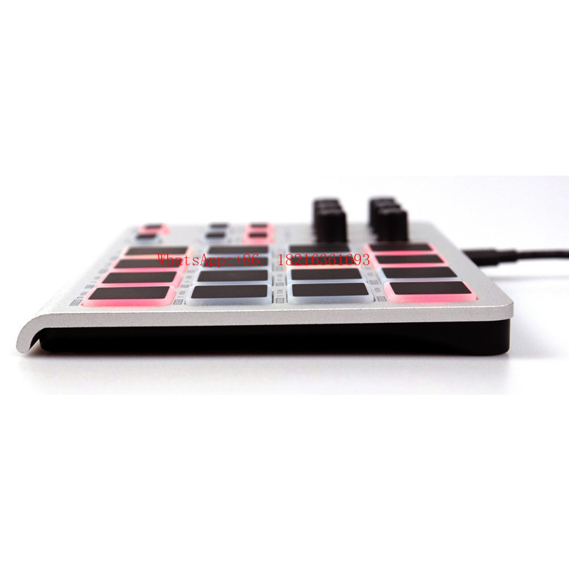 Midi Controller Pad - 20.26NOWY Przenośny, Cienki, Aluminiowy Pad Perkusyjny,