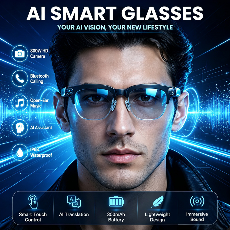 Inteligentne okulary W630 z ka – Audio Music Image recenzja i cena