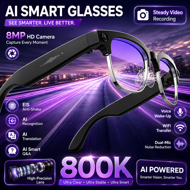 Inteligentne okulary W630 z ka – Audio Music Image recenzja i cena