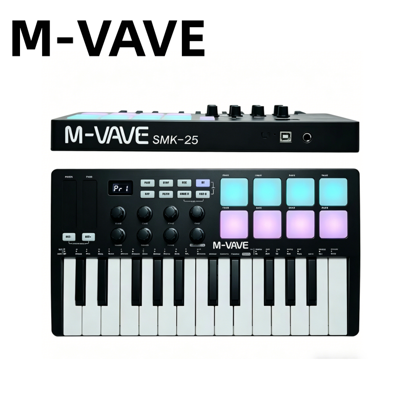 M-VAVE SMK-25 Czarna Przenośna – Midi Controller Pad recenzja i cena
